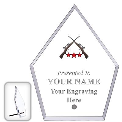 6" ECONOMY DIAMOND CLEAR ACRYL