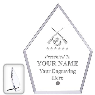 6" ECONOMY DIAMOND CLEAR ACRYL