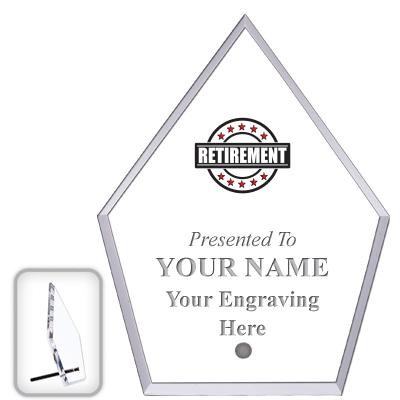 6" ECONOMY DIAMOND CLEAR ACRYL