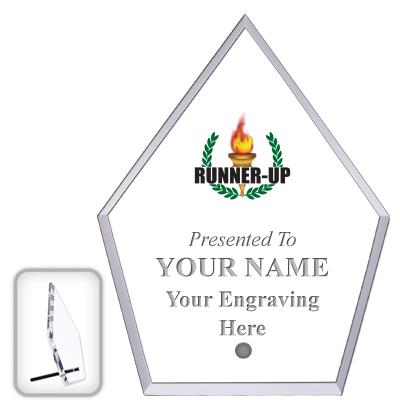 6" ECONOMY DIAMOND CLEAR ACRYL