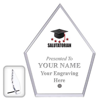 6" ECONOMY DIAMOND CLEAR ACRYL