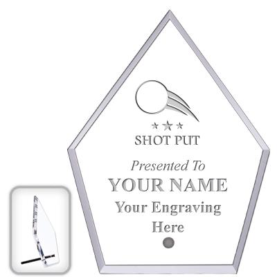 6" ECONOMY DIAMOND CLEAR ACRYL