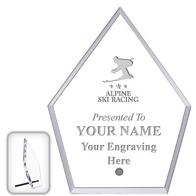 6" ECONOMY DIAMOND CLEAR ACRYL