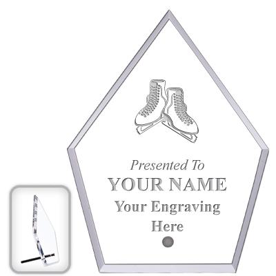 6" ECONOMY DIAMOND CLEAR ACRYL