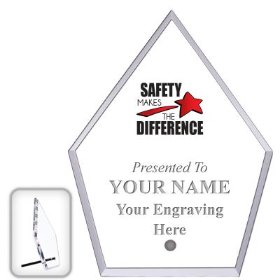 6" ECONOMY DIAMOND CLEAR ACRYL