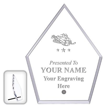 6" ECONOMY DIAMOND CLEAR ACRYL