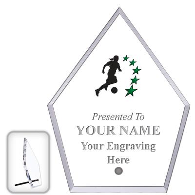 6" ECONOMY DIAMOND CLEAR ACRYL