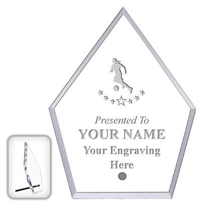 6" ECONOMY DIAMOND CLEAR ACRYL