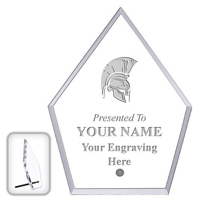 6" ECONOMY DIAMOND CLEAR ACRYL