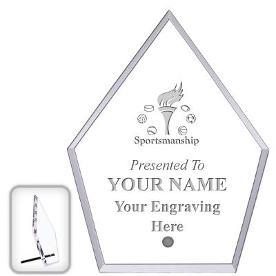 6" ECONOMY DIAMOND CLEAR ACRYL