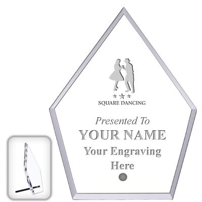 6" ECONOMY DIAMOND CLEAR ACRYL