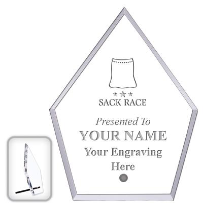 6" ECONOMY DIAMOND CLEAR ACRYL