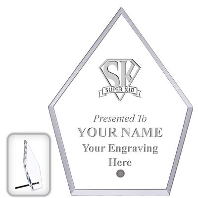 6" ECONOMY DIAMOND CLEAR ACRYL