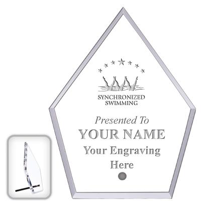 6" ECONOMY DIAMOND CLEAR ACRYL