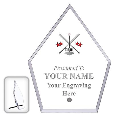 6" ECONOMY DIAMOND CLEAR ACRYL