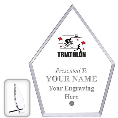 6" ECONOMY DIAMOND CLEAR ACRYL