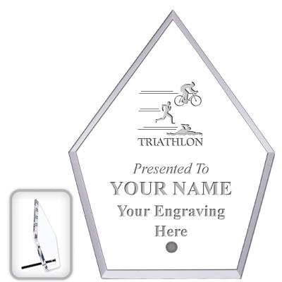 6" ECONOMY DIAMOND CLEAR ACRYL