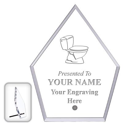 6" ECONOMY DIAMOND CLEAR ACRYL