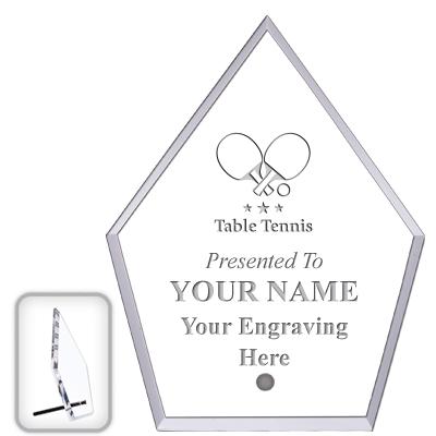 6" ECONOMY DIAMOND CLEAR ACRYL