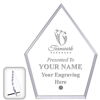 6" ECONOMY DIAMOND CLEAR ACRYL