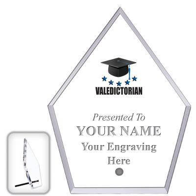 6" ECONOMY DIAMOND CLEAR ACRYL