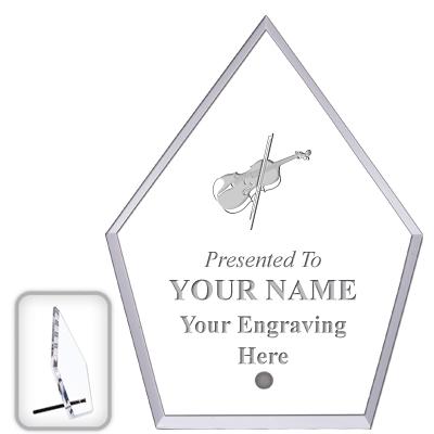 6" ECONOMY DIAMOND CLEAR ACRYL