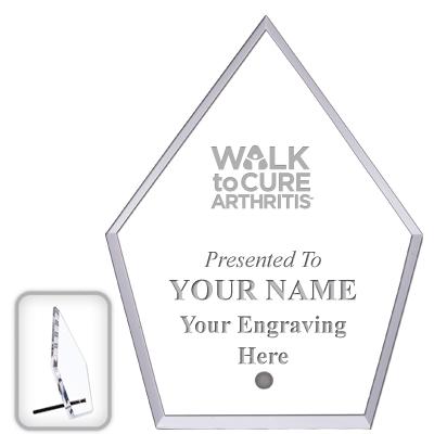 6" ECONOMY DIAMOND CLEAR ACRYL