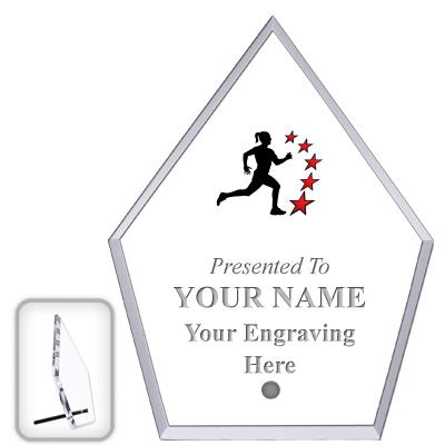 6" ECONOMY DIAMOND CLEAR ACRYL