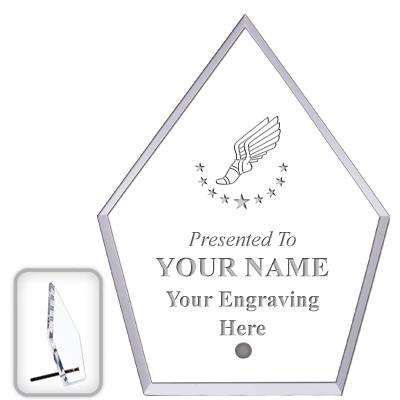 6" ECONOMY DIAMOND CLEAR ACRYL