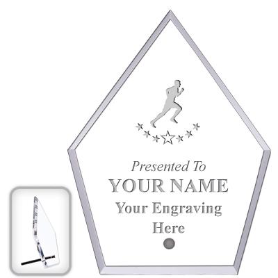 6" ECONOMY DIAMOND CLEAR ACRYL