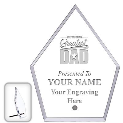 6" ECONOMY DIAMOND CLEAR ACRYL