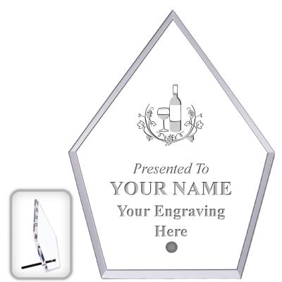 6" ECONOMY DIAMOND CLEAR ACRYL