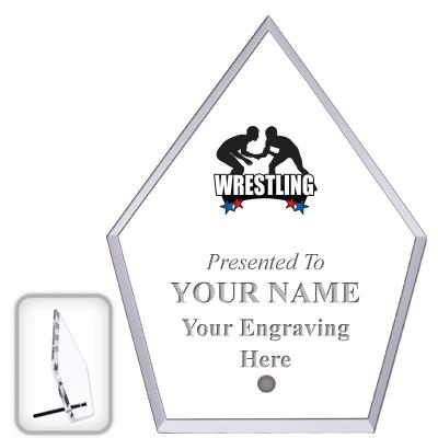 6" ECONOMY DIAMOND CLEAR ACRYL