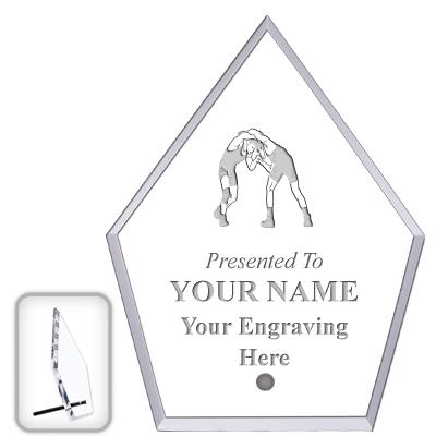 6" ECONOMY DIAMOND CLEAR ACRYL