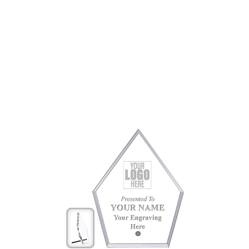 6" ECONOMY DIAMOND CLEAR ACRYL