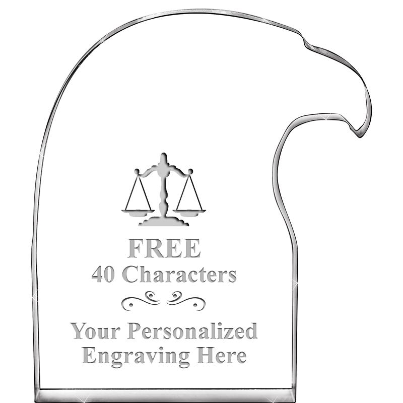 6" EAGLE HEAD ACRYLIC