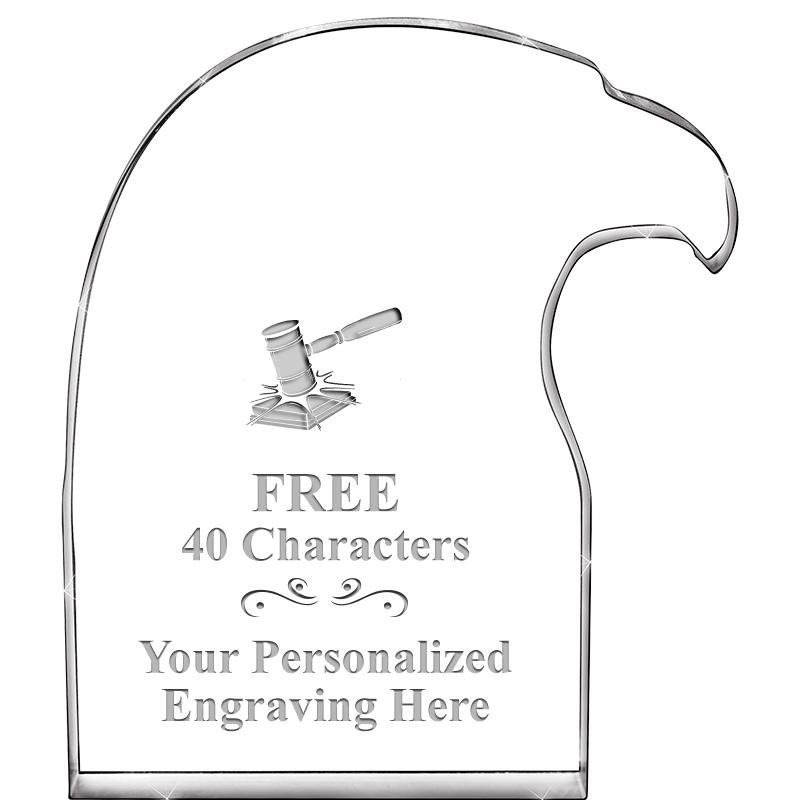 6" EAGLE HEAD ACRYLIC