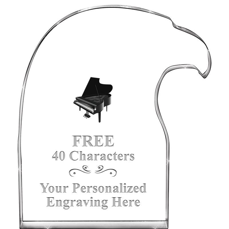 6" EAGLE HEAD ACRYLIC