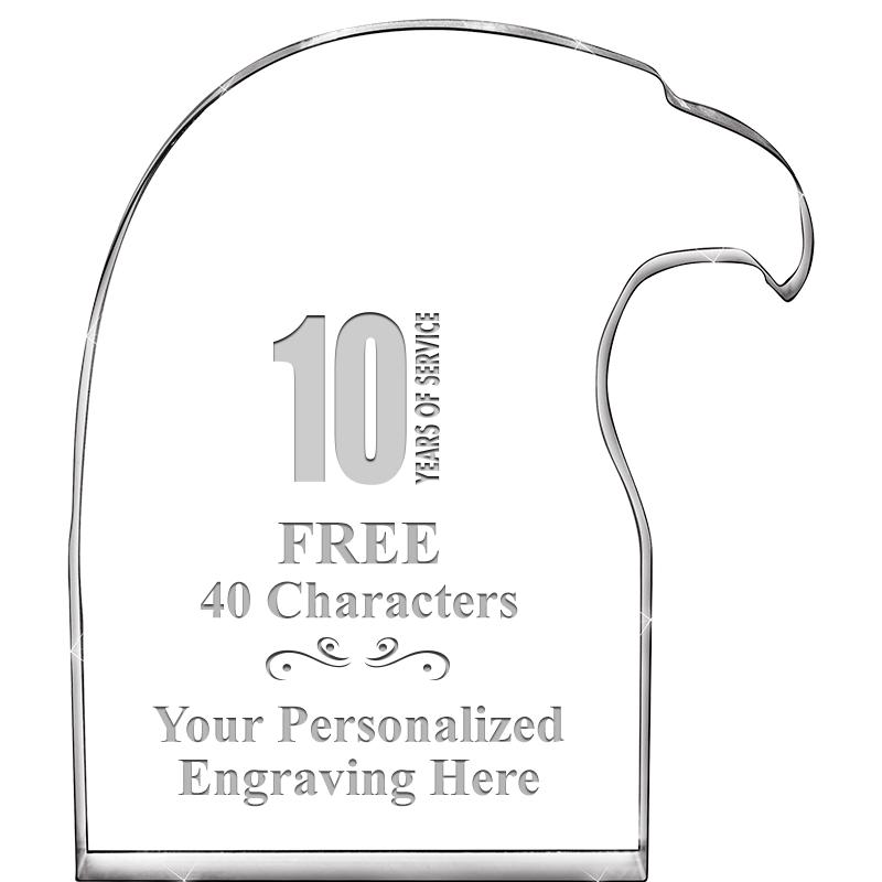 6" EAGLE HEAD ACRYLIC