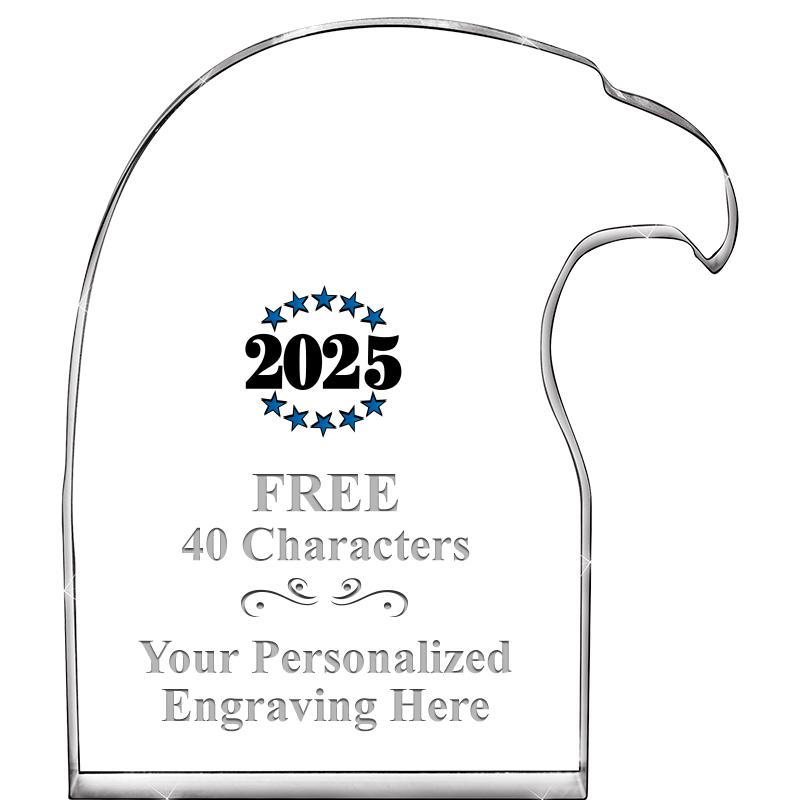 6" EAGLE HEAD ACRYLIC