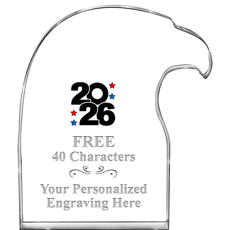 6" EAGLE HEAD ACRYLIC