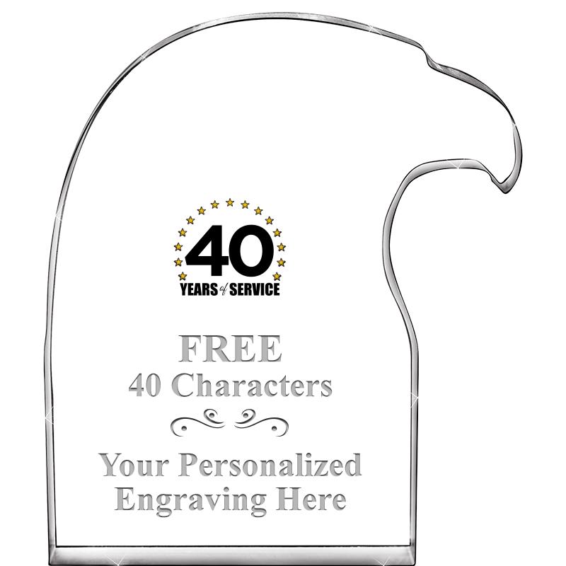 6" EAGLE HEAD ACRYLIC