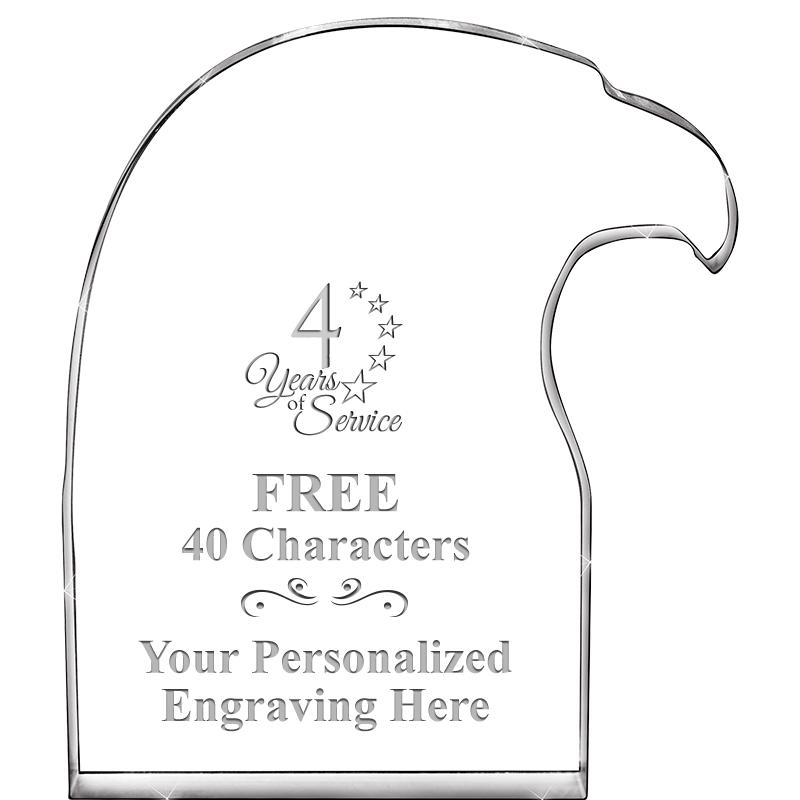 6" EAGLE HEAD ACRYLIC