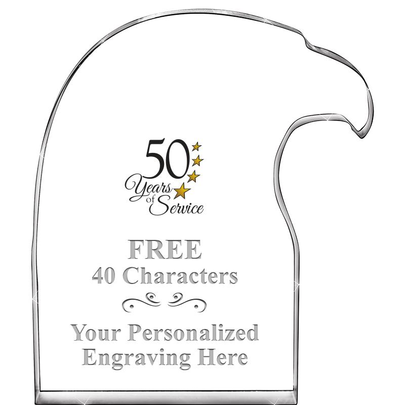 6" EAGLE HEAD ACRYLIC