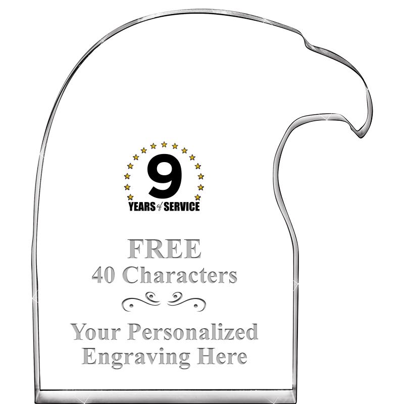 6" EAGLE HEAD ACRYLIC