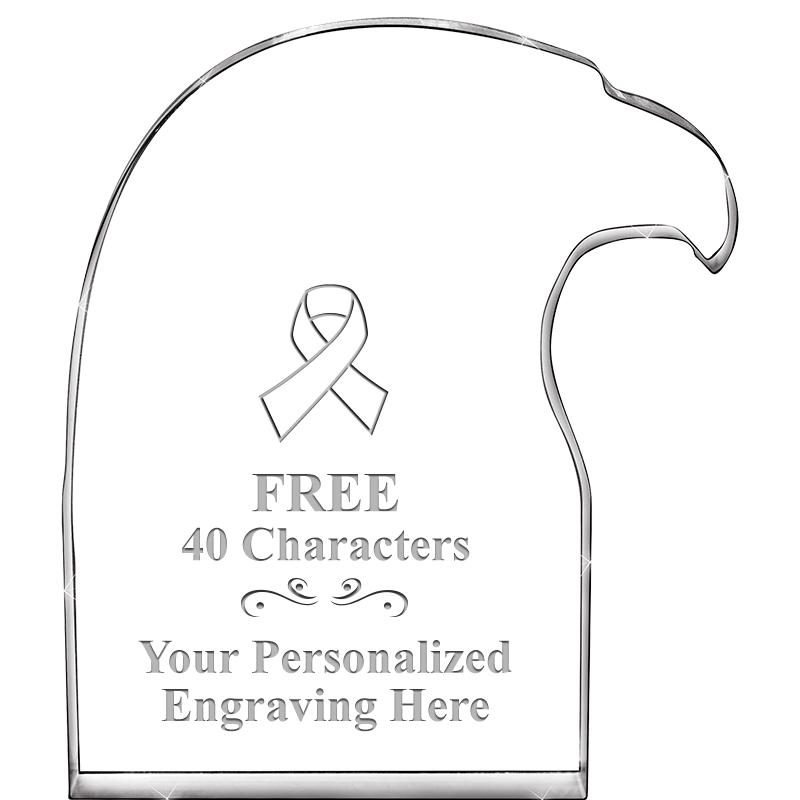 6" EAGLE HEAD ACRYLIC