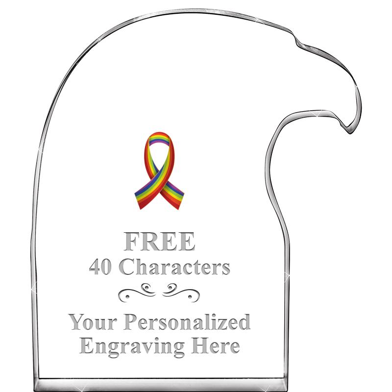 6" EAGLE HEAD ACRYLIC