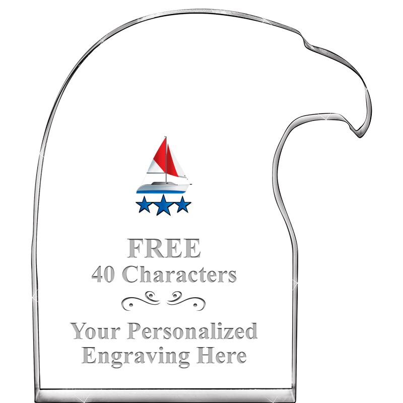 6" EAGLE HEAD ACRYLIC