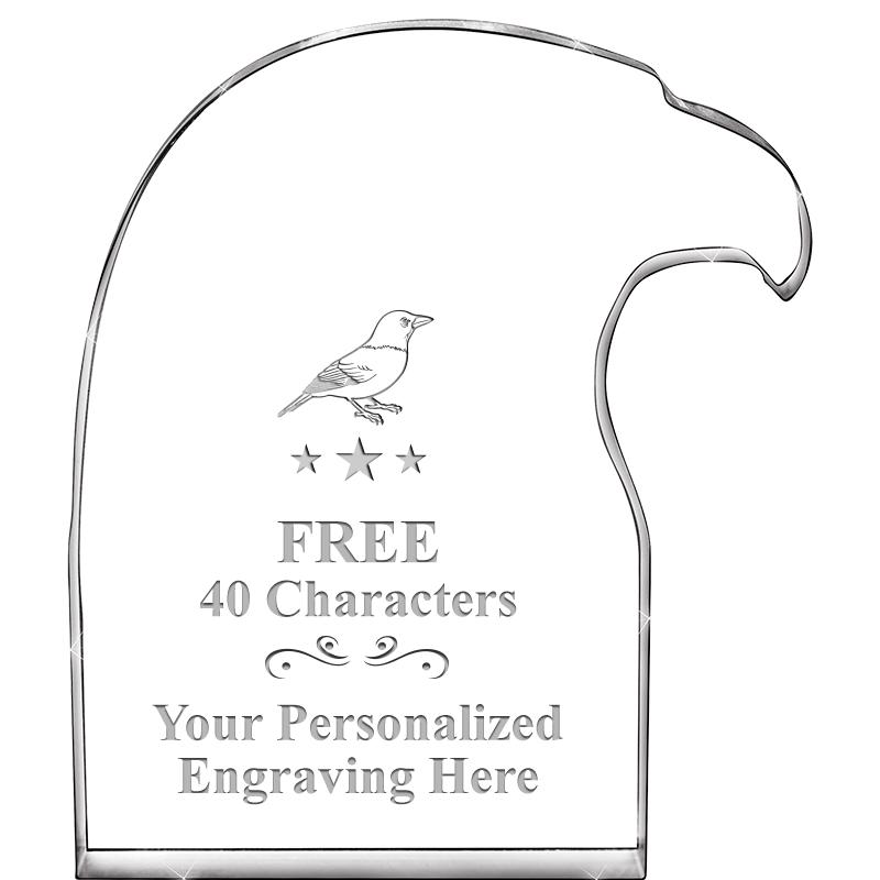 6" EAGLE HEAD ACRYLIC