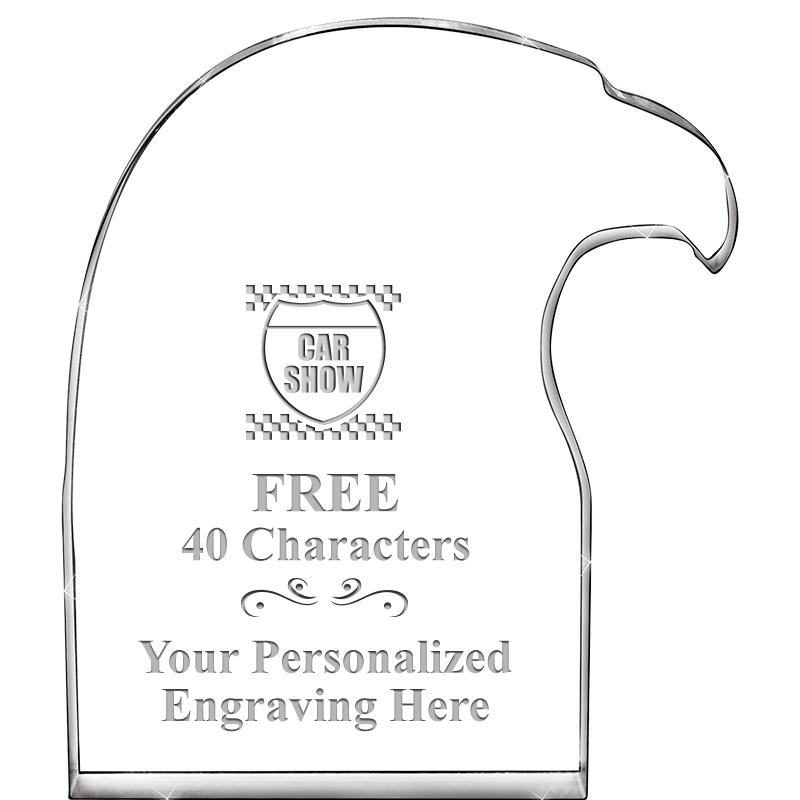 6" EAGLE HEAD ACRYLIC